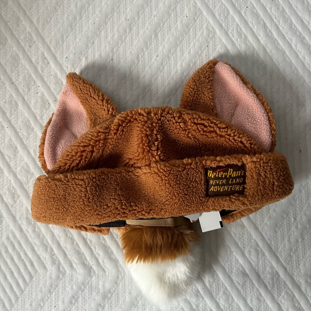 NWT - Tokyo Disney Exclusive Fantasy Springs Lost Boys Fluffy Fox Hat